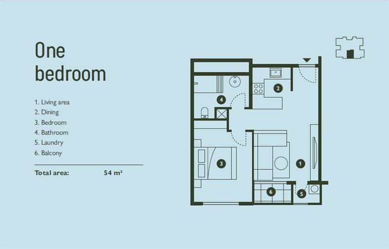 One bedroom plan