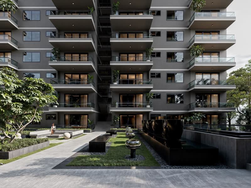 Courtyard seating